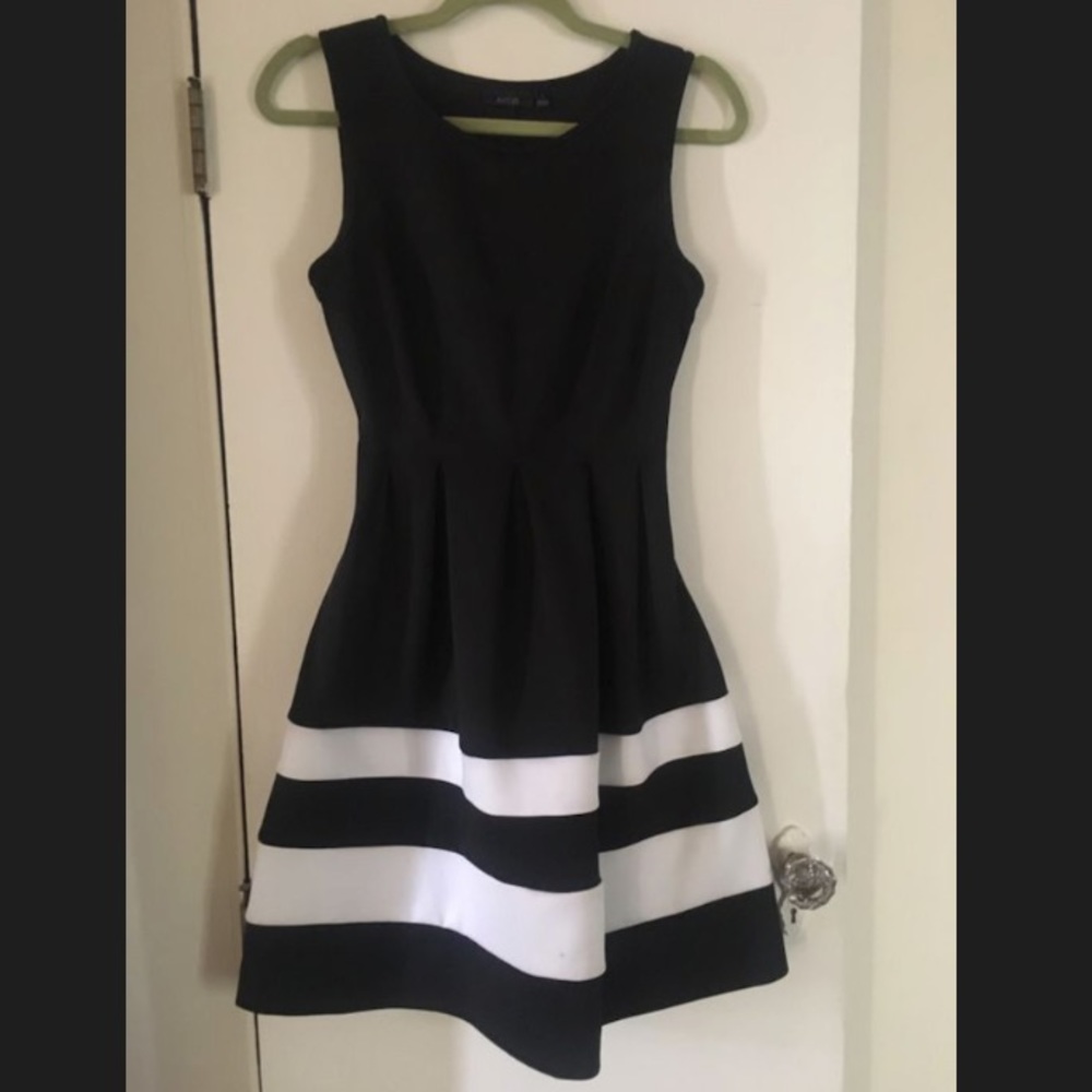Black and white dress
